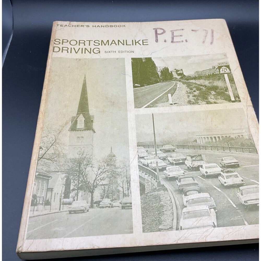 1970 Sportsmanlike Driving Teacher's‎ Guide AAA McGraw Hill 6th Edition